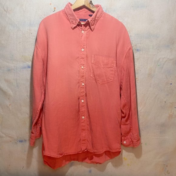 McKenzie Tribe Cotton Faded Red Button Down - Picture 1 of 3